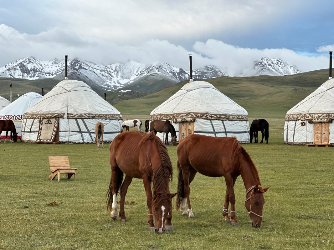 Mountain valley in Central Asia